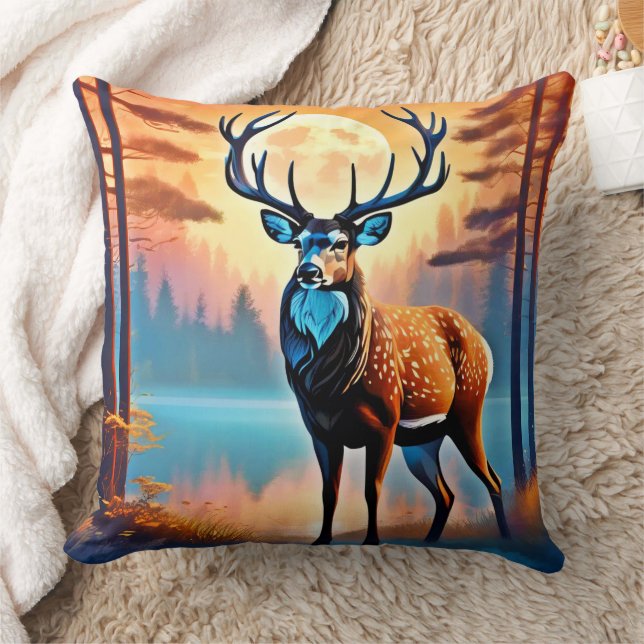 Cojín Decorativo Moonlit Deer Stance (Manta)