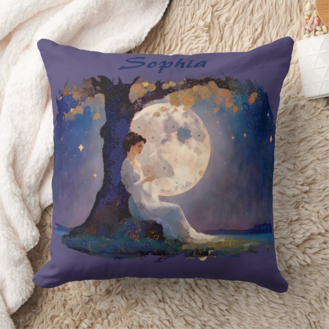 Cojín Decorativo Moonlit Dreamer - Serene Night Sky (Manta)