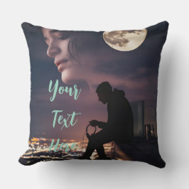 Cojín decorativo Moonlit Dreams Urban Night Sky