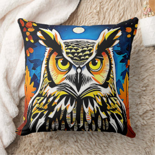 Cojín Decorativo Moonlit Owl Gaze
