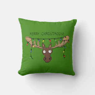 Cojín Decorativo Moose Cute Funny Navidades