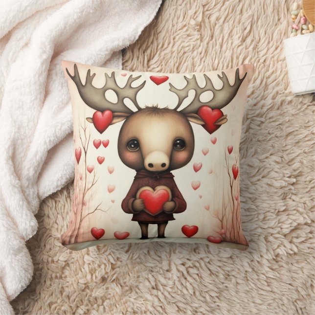 Cojín Decorativo Moose Love 3 (Manta)