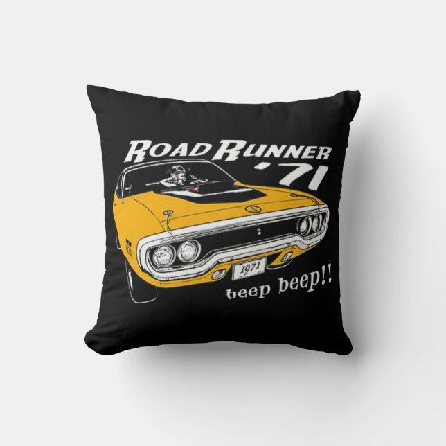 Cojín Decorativo Mopar - Plymouth Roadrunner (Anverso)