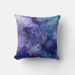 Cojín Decorativo Morado acuarela