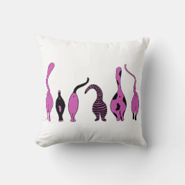 Cojín Decorativo Morado de gatos