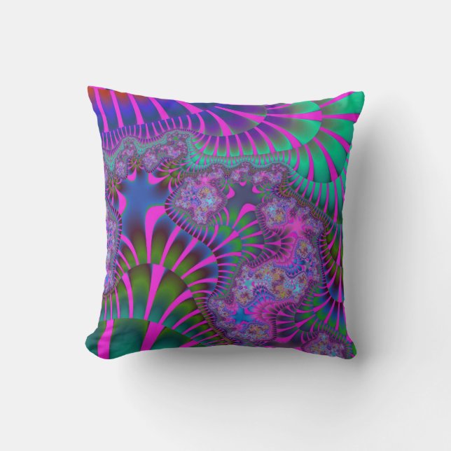 Cojín Decorativo Morado del arcoiris (Anverso)