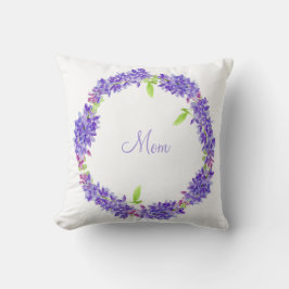 Cojín Decorativo Morado Floral | Mamá
