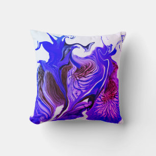 Cojín Decorativo Morado Iris Flower Swirls / Miami /
