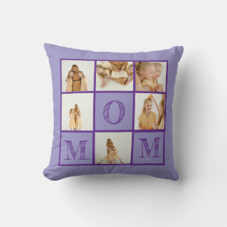 Cojín decorativo morado personalizado - foto Perso