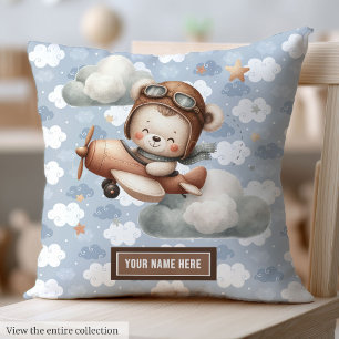 Cojín Decorativo Moreno Oso de Oso Baby Shower Pillow Personalizado