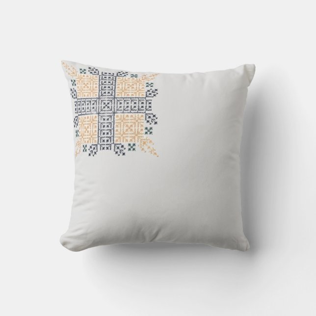 Cojín Decorativo Moroccan Geometric Embroidery Art (Anverso)