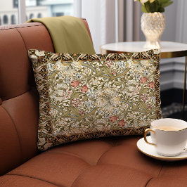 Cojín Decorativo Morris Birds y Anemone Dargle Green Pattern