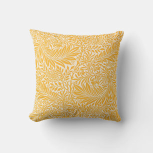 Cojín Decorativo Morris - Larkspur, amarillo dorado