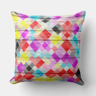 Cojín Decorativo Mosaic Abstract Pastel Wood #3