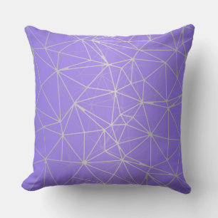Cojín Decorativo Mosaic Triangles Violet