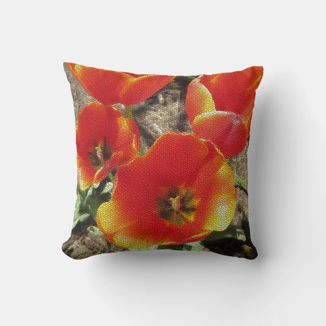 Cojín decorativo Mosaic Tulip (Anverso)