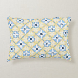 Cojín Decorativo Mosaico amarillo y azul