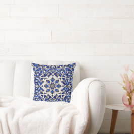 Cojín Decorativo mosaico azul real