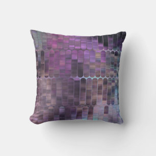 Cojín Decorativo Mosaico Brillante: Resumen Glosado Multicolorizado