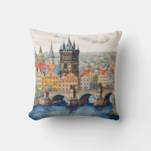 Cojín Decorativo Mosaico colorido de Praga
