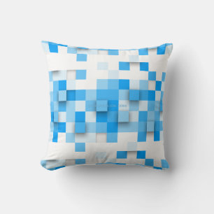 Cojín Decorativo mosaico de cuadros de SlipperyJoe moderno de tres-