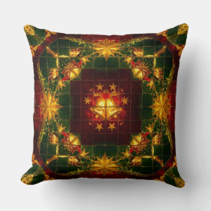 Cojín Decorativo Mosaico de navidades: Simetría y Belleza