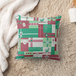 Cojín Decorativo mosaico de regalos de vacaciones de navidades