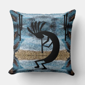 Cojín Decorativo Mosaico del desierto del suroeste de Kokopelli 20"