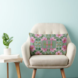 Cojín decorativo Mosaico del Jardín Rosa