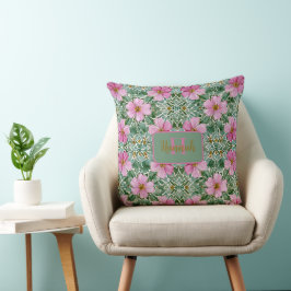 Cojín decorativo Mosaico del Jardín Rosa