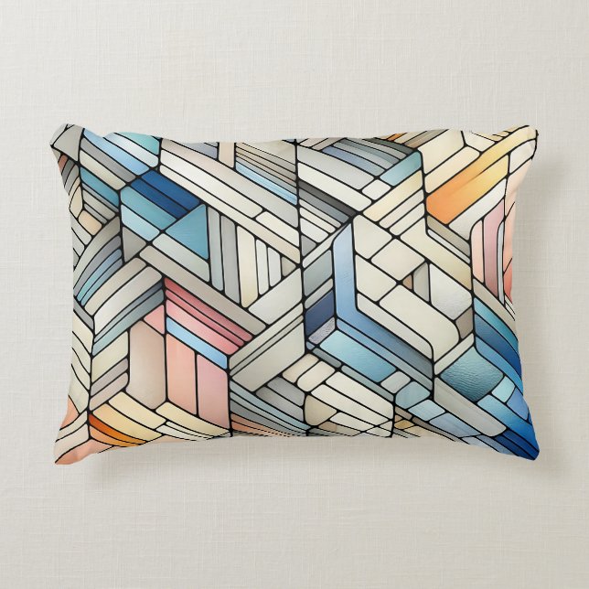 Cojín Decorativo Mosaico geométrico (Anverso)