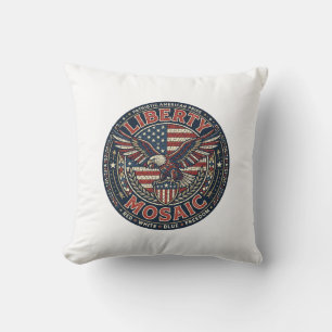 Cojín Decorativo Mosaico Liberty Patriótico Mosaico Patriótico Vint