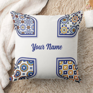 Cojín decorativo mosaico marroquí Zellij - Tradici