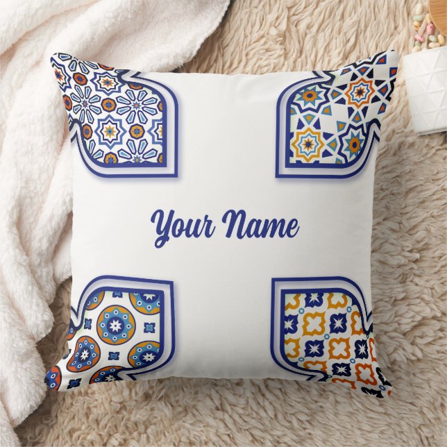 Cojín decorativo mosaico marroquí Zellij - Tradici (Manta)