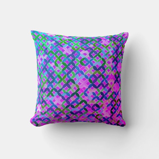 Cojín decorativo Mosaico Mediterráneo (Anverso)