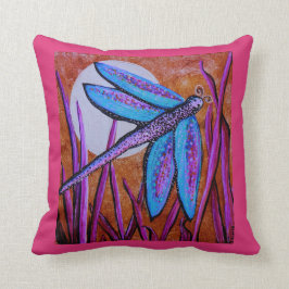 Cojín Decorativo mosca del fuego sobre la luna