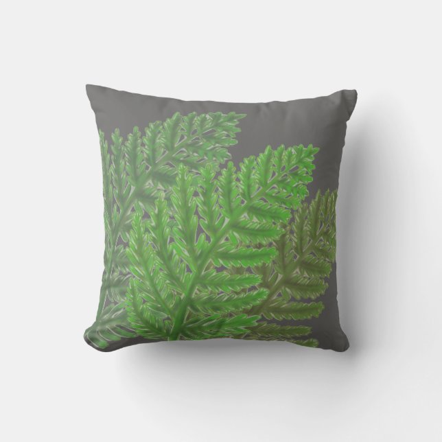 Cojín Decorativo Moss Green Fern (Anverso)