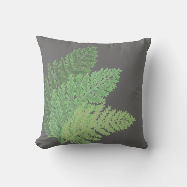 Cojín Decorativo Moss Green Fern (Anverso)