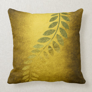 Cojín Decorativo Mostaza de oro de la licencia de Felice de la