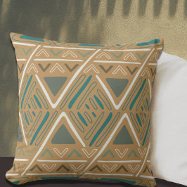 Cojín Decorativo Mostaza del patrón de la moda del boho barro