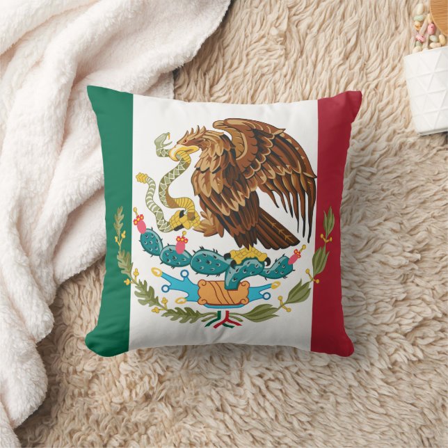 Cojín Decorativo Mostrar tus colores - México (Manta)