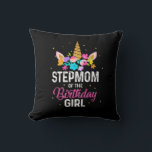 Cojín Decorativo Mother Gift | Stepmom Of The Birthday Girl<br><div class="desc">Mother Gift | Stepmom Of The Birthday Girl</div>