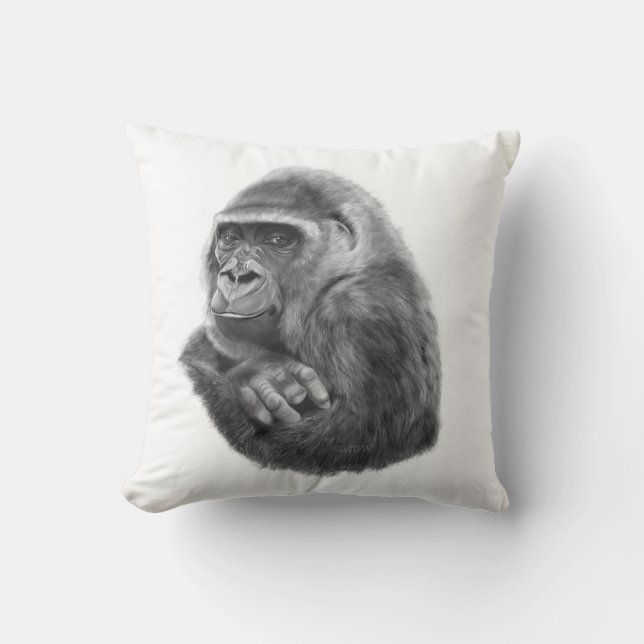 Cojín Decorativo Mother gorilla cushion 母ゴリラのクッション (Anverso)