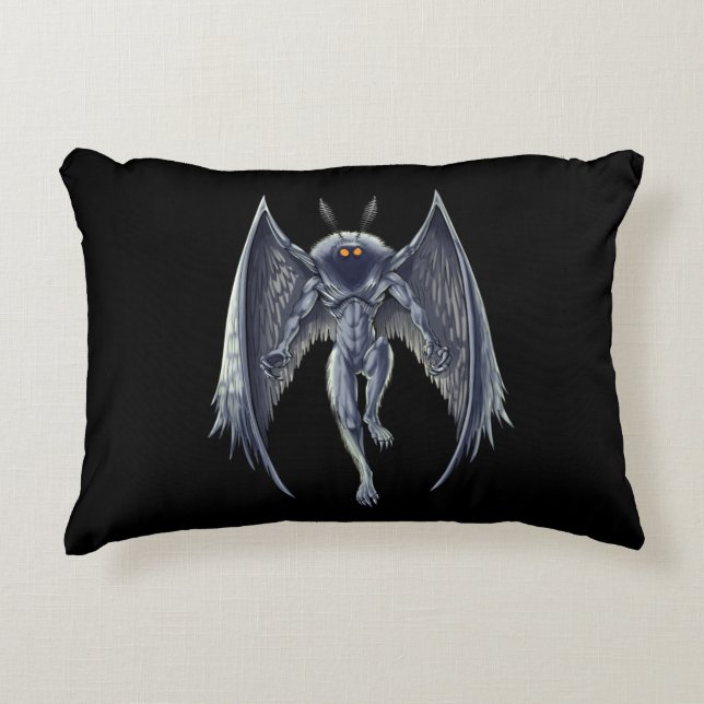 Cojín Decorativo Mothman Cryptid Creature (Anverso)