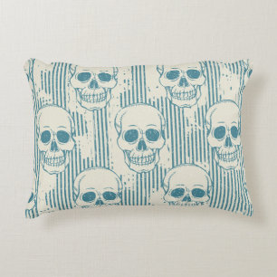 Cojín Decorativo Motif De Calavera: Patrón De Mano Libre Sin Marea