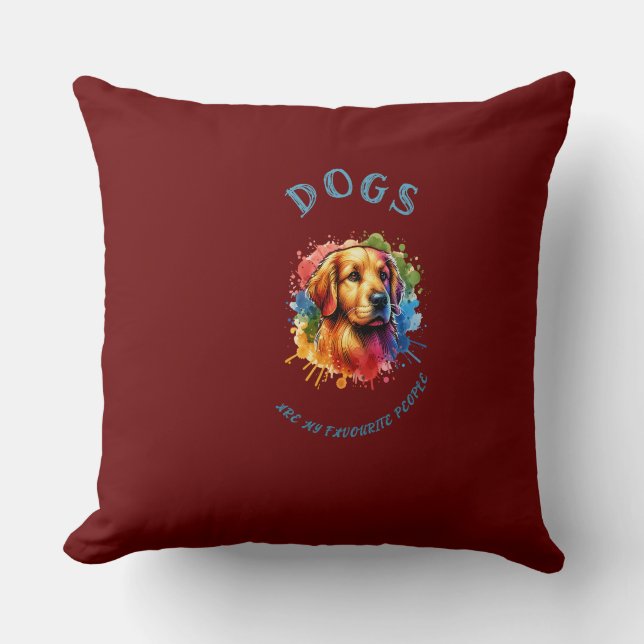 Cojín Decorativo Motif de perros (Anverso)
