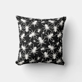Cojín Decorativo Motif Repetidor Blanco Y Negro | Patrón araña
