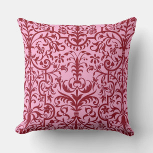 Cojín Decorativo Motif victoriano de color rosa