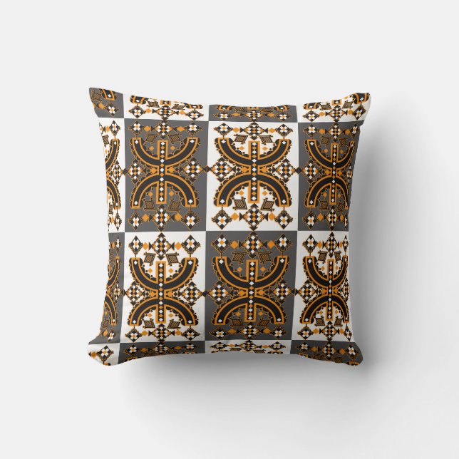 Cojín Decorativo Motifs des poteries kabyle amazigh  (Anverso)