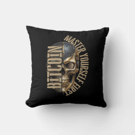 Cojín Decorativo motivación BTC | Calavera | Bitcoin cripto